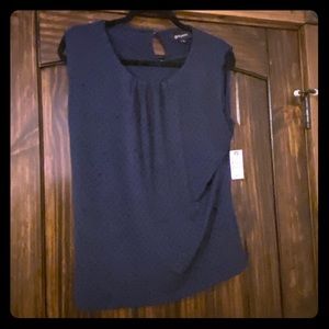 Sleeveless Navy Blouse with tags